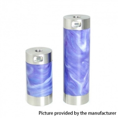 Authentic CoolVapor Takit Mini V2 24mm Semi-Mechanical Mod 18350/18650 - Silver + Blue