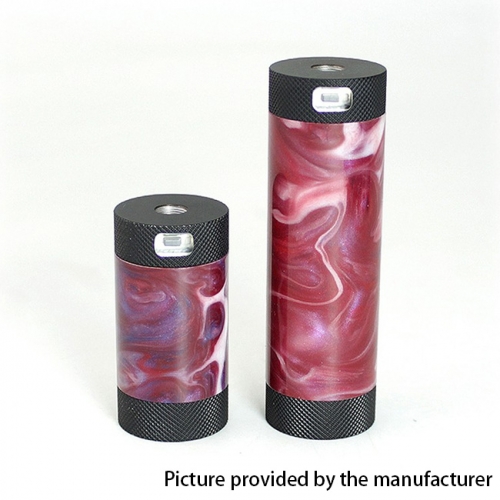 Authentic CoolVapor Takit Mini V2 24mm Semi-Mechanical Mod 18350/18650 - Black + Red