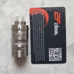 ULTON Kronos 2M 25mm Style 316SS RTA Rebuildable Tank Atomizer - Silver