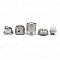 ULTON Kronos 2M 25mm Style 316SS RTA Rebuildable Tank Atomizer - Silver