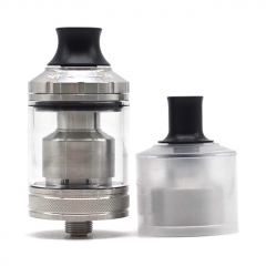 ULTON Gata Style 24mm 2-in-1 MTL&DTL RTA Rebuildable Tank Atomizer 2ml/4ml(1:1) - Silver