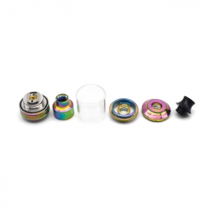 ULTON Gata Style 24mm 2-in-1 MTL&DTL RTA Rebuildable Tank Atomizer 2ml/4ml(1:1) - Rainbow