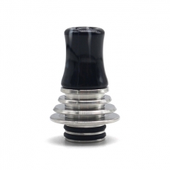 Authentic 510 MTL Drip Tip for Brunhilde MTL 1pc - Silver Black
