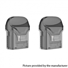Authentic Uwell Crown Pod System Vape Kit Replacement Refillable Pod Cartridge w/ 0.6ohm DTL Coil 3ml/2pcs - Black