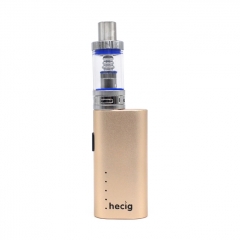 Authentic Hecig HEC 40W 2200mAh E-Cigarette Starter Kit 3ml/0.5ohm - Gold