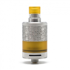 Authentic BD Vape Fumytech Precisio MTL Pure 22mm RTA 2.7ml (Engraved Version) - Silver