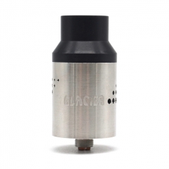 Glacier II Style 23mm RDA Rebuildable Dripping Atomizer - Silver