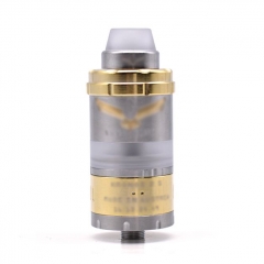 Vazzling Kronos 2S 23mm Style RTA Rebuildable Tank Atomizer 4ml - Silver Gold