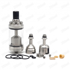 ULTON Millennium Style 22mm 316SS RTA Rebuildable Tank Atomizer 4ml - Silver