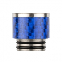 Reewape Replacement Stainless Carbon Fiber 810 Drip Tip AS291 - Blue