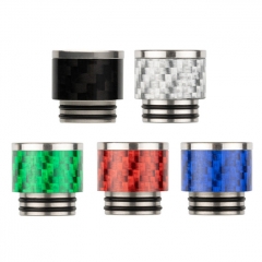 Reewape Replacement Stainless Carbon Fiber 810 Drip Tip AS291 - Silver