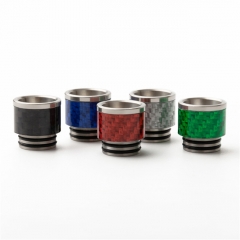 Reewape Replacement Stainless Carbon Fiber 810 Drip Tip AS291 - Silver