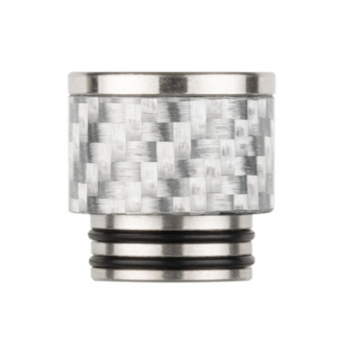 Reewape Replacement Stainless Carbon Fiber 810 Drip Tip AS291 - Silver