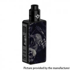 Authentic Rincoe Manto Pro 228W TC VW Variable Wattage Box Vape Mod 18650 w/Metis RDA Atomizer -Dead Skull