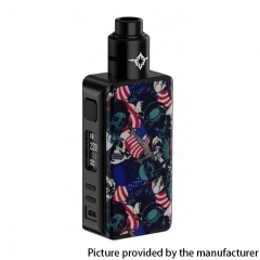 Authentic Rincoe Manto Pro 228W TC VW Variable Wattage Box Vape Mod 18650 w/Metis RDA Atomizer - Sugar Skull