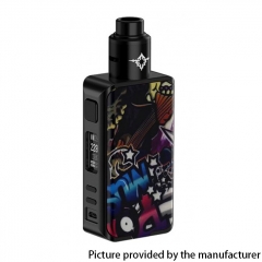 Authentic Rincoe Manto Pro 228W TC VW Variable Wattage Box Vape Mod 18650 w/Metis RDA Atomizer -Graffiti