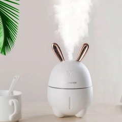 300ml Capacity 7 Color USB Home Humidifier Air Diffuser Purifier Home Office Humidifier - White