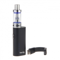 (Ships from Germany)Authentic Hecig HEC 40W 2200mAh E-Cigarette Starter Kit 3ml/0.5ohm - Black