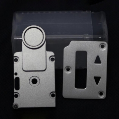 SXK Fire Button + Screen Plate + Button Plate Set for SXK BB 60W / 70W Box Mod Kit - Matte Silver