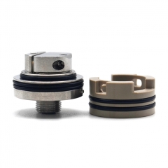 SXK Lords Style 22mm 316SS RTA Rebuildable Tank Atomizer 4ml - Silver