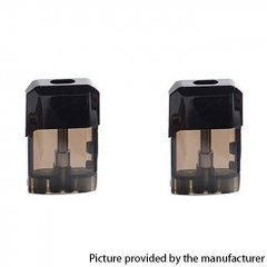 Authentic Vapelustion Hannya Nano Pod System Kit Replacement Cartridge w/ 1.2ohm Coil 2ml (2pcs) - Black