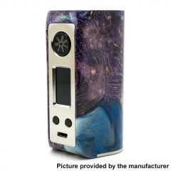 Authentic Asmodus Minikin Kodama 21700 180W Stablized Wood Resin TC VW Box Vape Mod - Purple