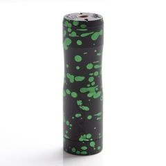 Authentic Timesvape Dreamer V1.5 18650/20700/21700  Hybrid Mechanical Mech Vape Copper Mod - Black + Green Splatter