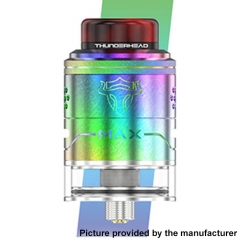 Authentic ThunderHead Creations THC Tauren Max 25mm RDTA Rebuildable Dripping Tank Vape Atomzier 2/4.5ml - Rainbow