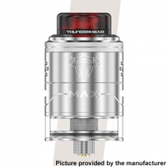 Authentic ThunderHead Creations THC Tauren Max 25mm RDTA Rebuildable Dripping Tank Vape Atomzier 2/4.5ml - Silver