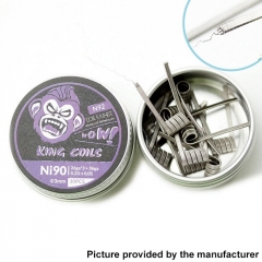 Coil Father Prebuilt  King Coils NI90 26GA x 3 + 36GA (3mm/5 Wraps) N92 - 0.2ohm