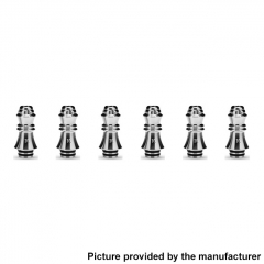 Authentic KIZOKU Chess Series 21.1mm Replacement 510 Drip Tip for RDA / RTA/ RDTA / Sub-Ohm Tank Atomizer 6pcs - Sliver King