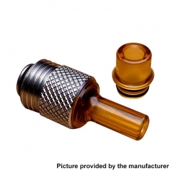 Across Intan Grip Style Base + MTL / DL Drip Tip Kit for SXK BB Billet Box Vape Mod Kit - Silver Brown