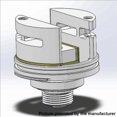 Authentic Steam Crave Replacement Single Coil Deck for Aromamizer Plus V1 / V2 RDTA - Silver