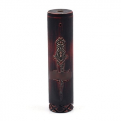 Pur Bloodsport Dagger Style 26mm 18650/20700/21700 Hybrid Mechanical Mod - Red