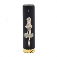 Pur Bloodsport Dagger Style 26mm 18650/20700/21700 Hybrid Mechanical Mod - Deep Black