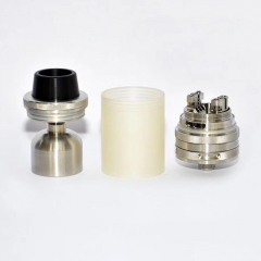 Typhoon GT4S 23mm Style 316SS  RTA Rebuildable Tank Atomizer - Silver
