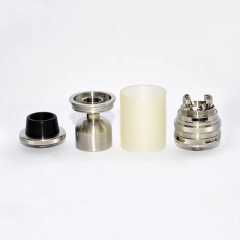 Typhoon GT4S 23mm Style 316SS  RTA Rebuildable Tank Atomizer - Silver