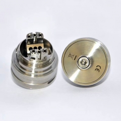 Typhoon GT4S 23mm Style 316SS  RTA Rebuildable Tank Atomizer - Silver