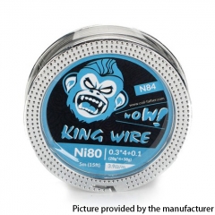 Authentic Coil Father King N84 Wire Spool for RBA / RDA / RTA/RDTA - NI80 0.3 x 4 + 0.1 (28GA x 4 + 38GA) 3.9ohm/ft (5m/15ft))