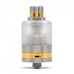 SXK Bastard Style 22mm MTL/DTL RTA Rebuildable Tank Atomizer 3.5ml - Silver Gold