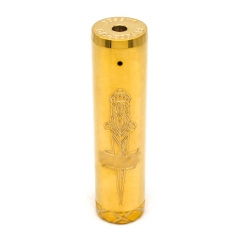 Pur Bloodsport Dagger Style 26mm 18650/20700/21700 Hybrid Mechanical Mod - Gold