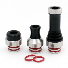 SXK Hussar Style GR Tip Straight + MTL DT R + DT Long 510 Drip Tip Set for RDA / RTA / RDTA / Sub-Ohm Tank - POM + 316SS (3 PCS)