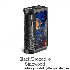 Authentic Lost Vape Centaurus DNA 250C 200W TC VW Box Vape Mod - Black /Crocodile Stabwood