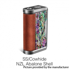 Authentic Lost Vape Centaurus DNA 250C 200W TC VW Box Vape Mod - SS/Cowhide NZL Abalone Shell