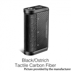 Authentic Lost Vape Centaurus DNA 250C 200W TC VW Box Vape Mod - Black /Ostrich Tactile Carbon Fiber