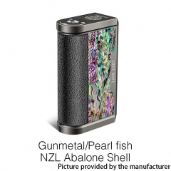 Authentic Lost Vape Centaurus DNA 250C 200W TC VW Box Vape Mod - Gun Metal/ Pearl Fish NZL Abalone Shell