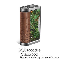 Authentic Lost Vape Centaurus DNA 250C 200W TC VW Box Vape Mod - SS/ Crocodile Stabwood