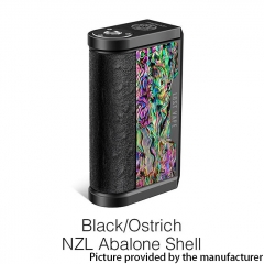 Authentic Lost Vape Centaurus DNA 250C 200W TC VW Box Vape Mod - Black /Ostrich NZL Abalone Shell