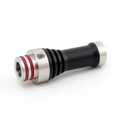 SXK Hussar Style GR Tip Straight + MTL DT R + DT Long 510 Drip Tip Set for RDA / RTA / RDTA / Sub-Ohm Tank - POM + 316SS (3 PCS) - Transparent