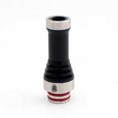 SXK Hussar Style GR Tip Straight + MTL DT R + DT Long 510 Drip Tip Set for RDA / RTA / RDTA / Sub-Ohm Tank - POM + 316SS (3 PCS) - Transparent